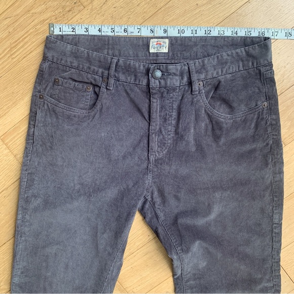 FAHERTY Gray Stretch Organic Cotton Cords- Sz 32- Like New! - Picture 9 of 14